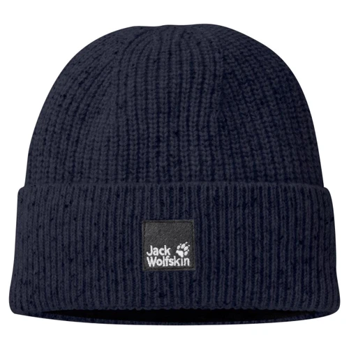 Шапка Jack Wolfskin Nature Knit Cap L темно-синяя (1909881_1010)