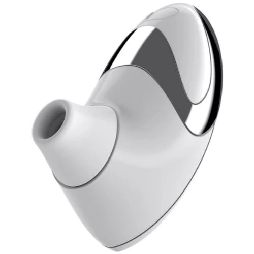 Womanizer W500 - вакуумный стимулятор клитора с кристаллом Swarovski, белый хром