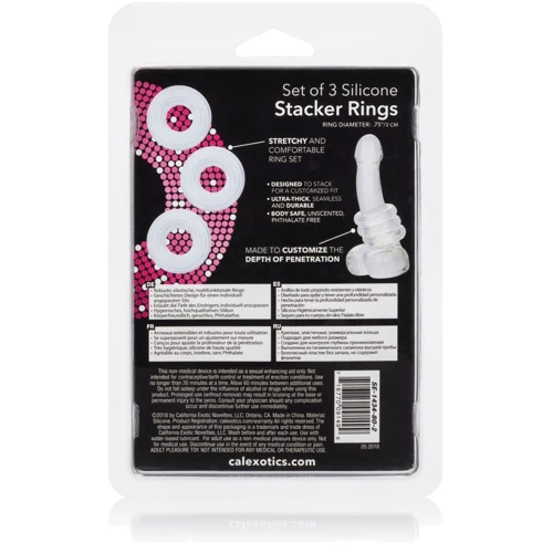 California Exotic Novelties 3 Stacker Rings набор эрекционных колец
