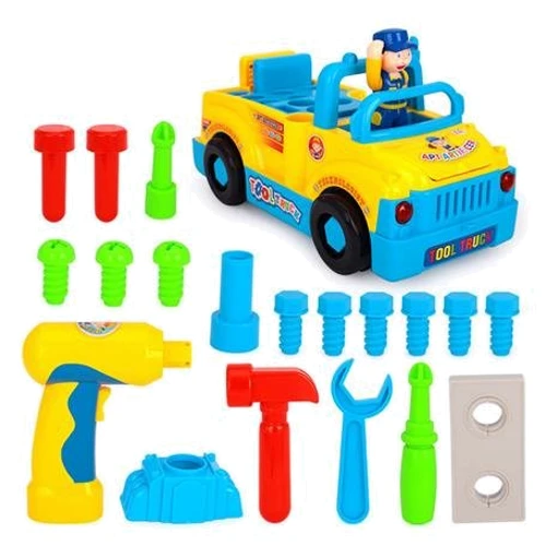 Игрушка-конструктор Hola Toys "Машинка с инструментами" (789)