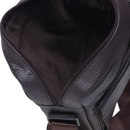 Мужская сумка планшет Borsa Leather коричневая (K18154-brown): Материал Натуральная кожа
