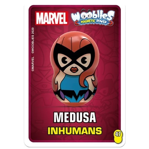 Игровой набор Marvel Wooblies Магнитные фигурки с пусковым устройством 3 шт