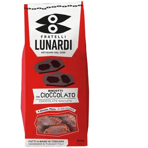 Печенье Fratelli Lunardi Кантучини с шоколадом 200 г (8053259331021)