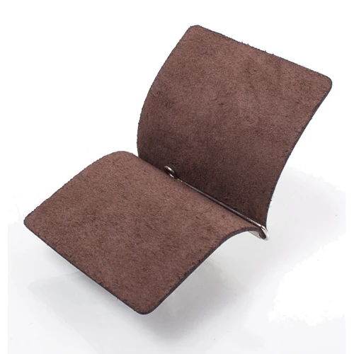 Мужской зажим для денег DNK Leather коричневый (DNK-Spring-clamp-Hcol-F): Формат кошелька Вертикальный