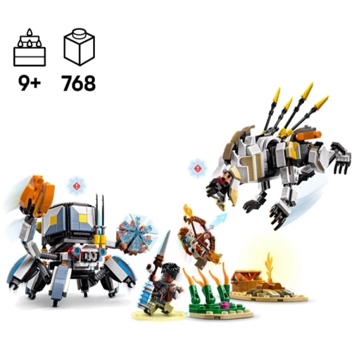 Конструктор LEGO Horizon Aloy і Varl проти Shell-Walker та Sawtooth 768 елементів (77037): Серія Horizon