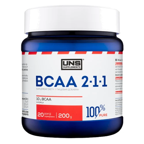 Аминокислота для спорта UNS 100% Pure BCAA 2-1-1 Instant 200 g