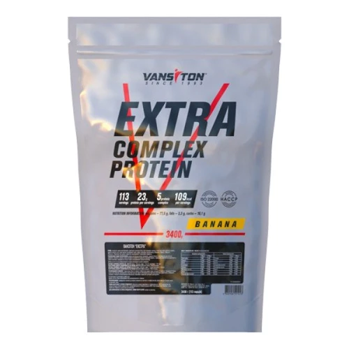 Протеин Vansiton Extra Complex Protein 3400 g /113 servings/ Banana