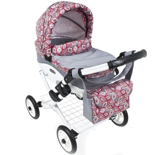 Коляска для кукол Adbor Lily K-14 Red leaflets
