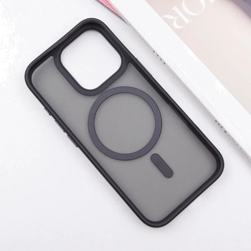 Чехол для iPhone Mobile Case TPU+PC Metal Buttons with MagSafe Black for iPhone 16 Pro: Тип аксессуара чехол