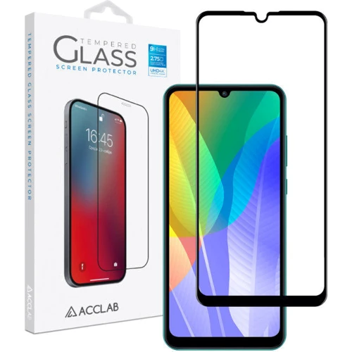 Аксесуар для смартфона ACCLAB Tempered Glass Full Glue Black for Huawei Y8p / P Smart S