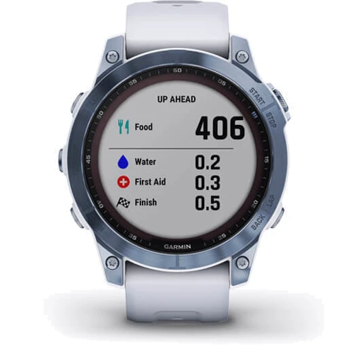 Смарт-часы Garmin Fenix 7 Sapphire Solar Mineral Blue DLC Titanium with Whitestone Band (010-02540-25): Карты памяти нет
