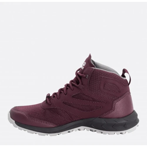 Ботинки Jack Wolfskin Woodland Texapore Mid W 4039231-2826 38.5 бордовые текстиль демисезон фото 2