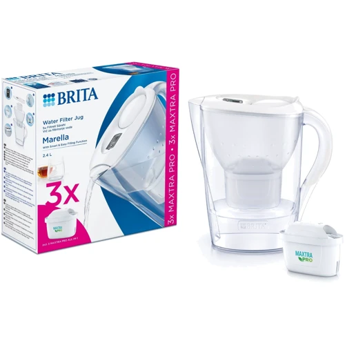 Фільтр-глечик BRITA Marella Memo MXPro 2.4 л (1.4 л очищеної води) з фільтр-картриджем 3 шт, білий (1052791) фото 5