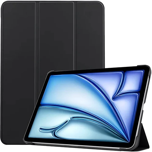 Аксесуар для iPad BeCover Smart Case Black for iPad Air 13 (2024 / 2025) (711611): Матеріал штучна шкіра