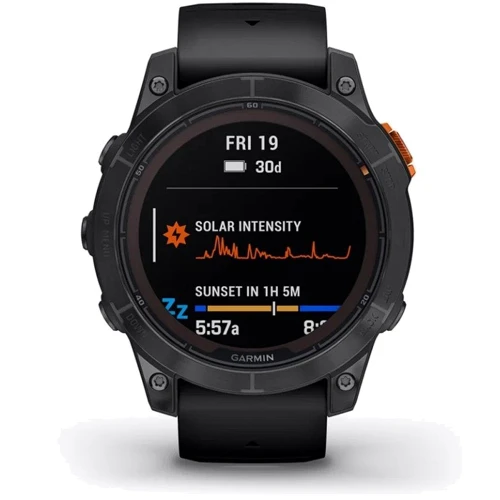 Смарт-часы Garmin Fenix 7 Pro Solar Slate Grey with Black Band (010-02777-01): Дисплей 1.3 " (260х260)