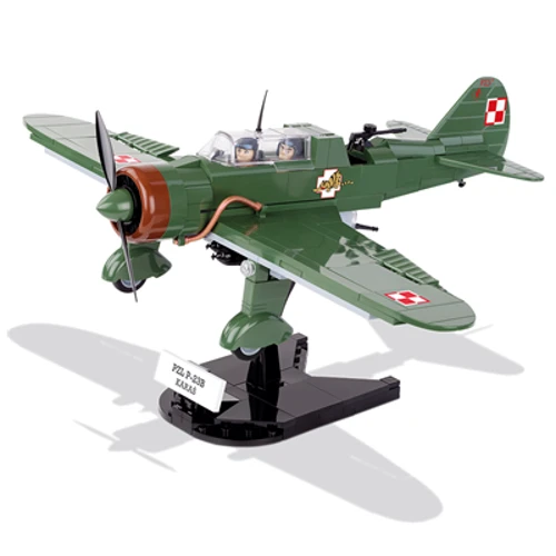 Конструктор COBI Друга Світова Війна Літак PZL Карась P-23B, 280 деталей (COBI-5522): Серія Small Army WWII