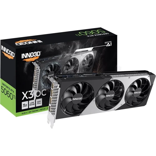 

INNO3D GeForce Rtx 5060 Ti 16GB X3 Oc (N506T3-16D7X-191073L) Ua