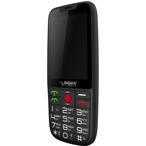 Мобильный телефон Sigma mobile Comfort 50 Elegance Dual Sim Black (UA UCRF): Дисплей 2.8" QVGA, 240x320 точек, 143ppi