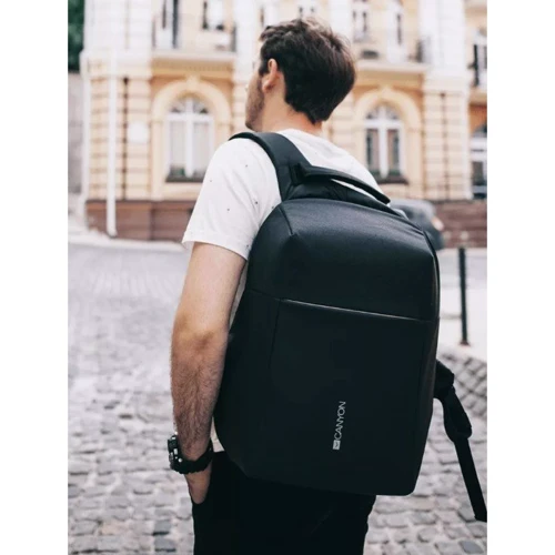 Сумка для ноутбуков Canyon 15.6" Anti-Theft Backpack Black/Grey (CNS-CBP5BG9): Материал полиэстер