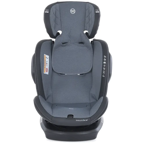Автокресло El Camino Evolution 2 360 ME 1045 ISOFIX 0-36 кг melange cloud gray (ME 1045 melange cloud g) фото 10