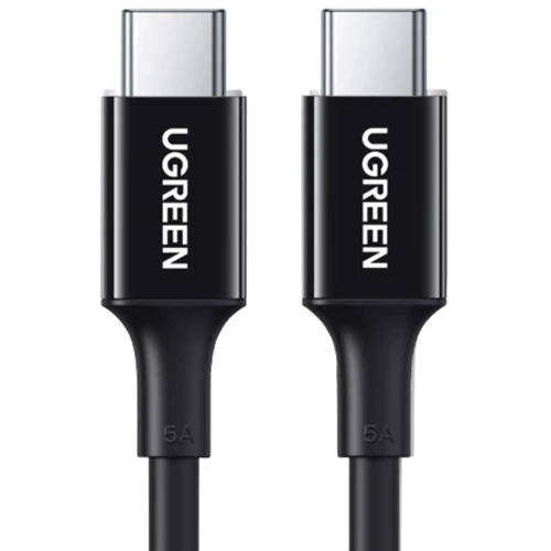 Кабель Ugreen USB-C to USB-C 100W 5A 1m Black (80371)
