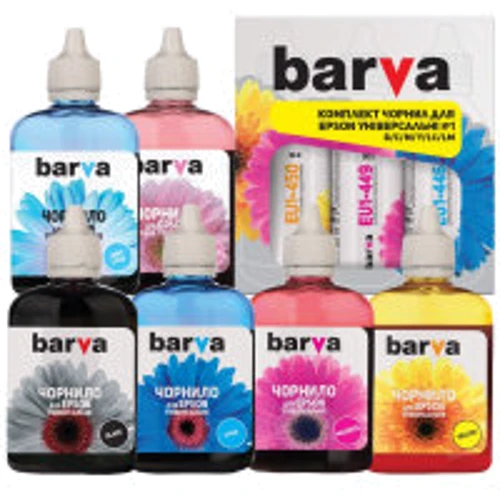 Чернила Barva Epson universal 1 6х90 г BK/C/M/Y/LC/LM (EU1-090-2MP)