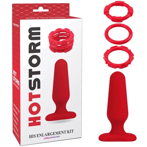 Набор из 4 предметов Chisa Hot Storm His Enlargement Kit Red: Для кого Для мужчин
