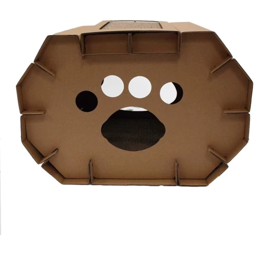 Когтеточка Croci Cat house 50х38х35 см коричневая (C6020879): Размеры основания 50х38 см