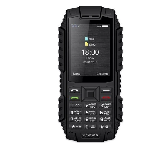 Мобильный телефон Sigma mobile X-treme DT68 Black (UA UCRF): Дисплей 2.4'' QVGA TFT (240x320 пикселей)