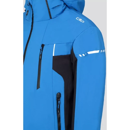 Гірськолижна куртка CMP Man Jacket Zip Hood (31W0337-N951) 50 синя з капюшоном: Розмір 50