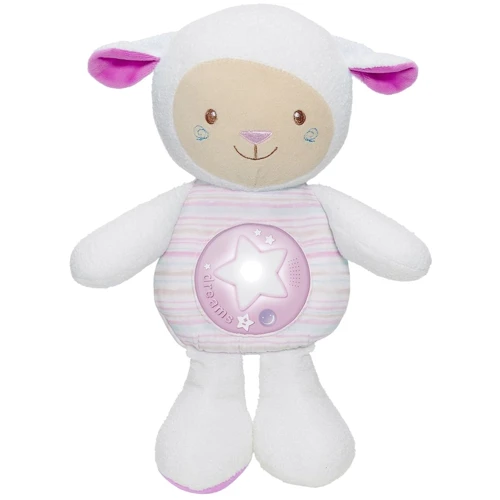 Игрушка Chicco Ягненок с колыбельной от Джамалы, Розовый