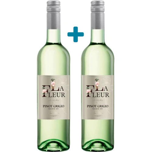 Набор вина Peter Mertes La Fleur "Pinot Grigio", сухое белое, 2x0.75л 12% (WHS2000820339197)