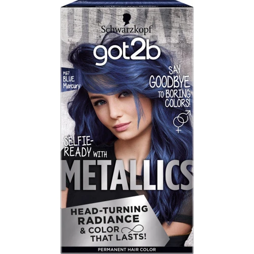 got2b Metallics Permanent Color 142.5 ml Крем-фарба M67 Стійка синій меркурій