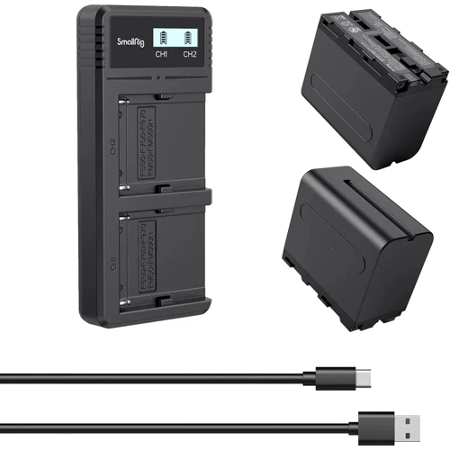 Зарядное устройство SmallRig + 2 аккумулятора NP-F970 (3823)