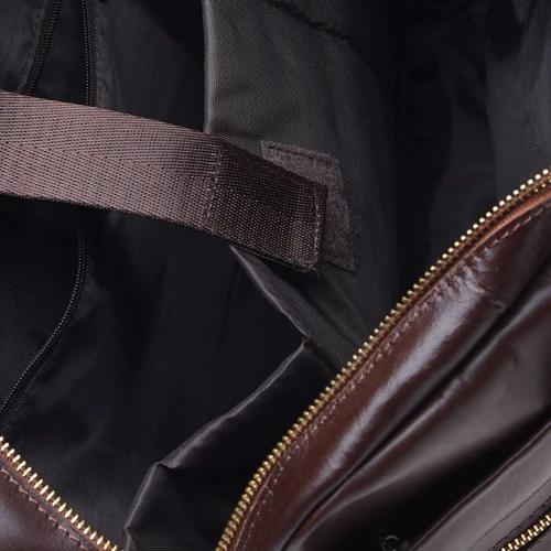Мужская конференц-сумка Borsa Leather коричневая (K11120-brown): Материал Натуральная кожа