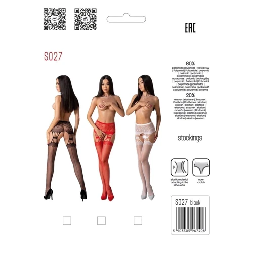 Эротические колготки-бодистокинг Passion S027 red