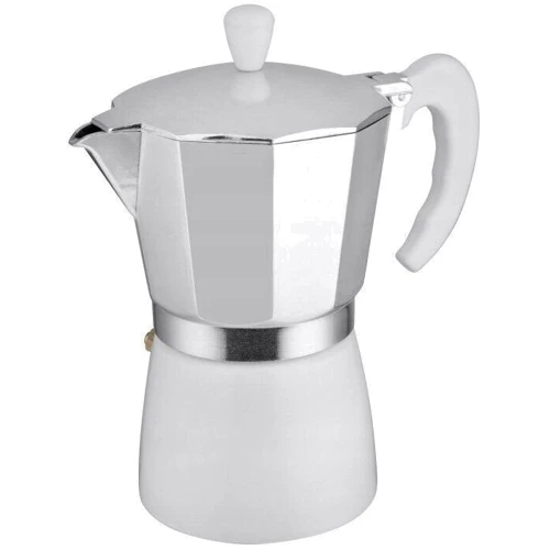 Кавоварка гейзерная Alum Macchiato KPS-B White для еспресо на 6 чашок (1K2222)