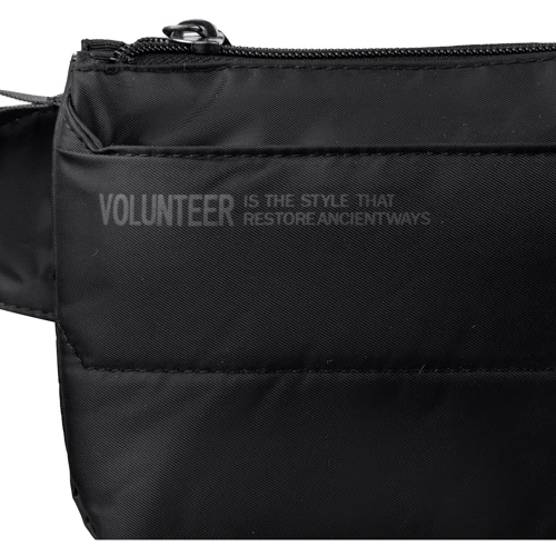 Чоловіча поясна сумка Volunteer чорна (VT-1713-16-black): Фактура Ткана, матова