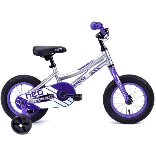 Велосипед 12" Apollo NEO girls фиолетовый/белый