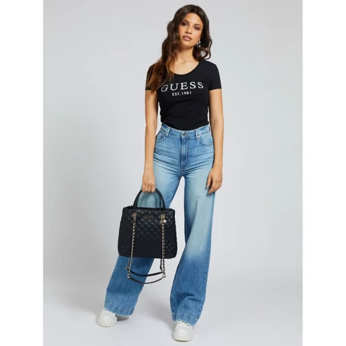 Жіноча сумка тоут Guess Illy Society Satchel чорна (HWVG7970060-BLA): Тип Сумки