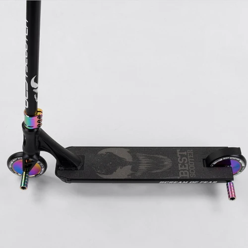Самокат трюковый Best Scooter "SIMBIOTE" HIC-система, ПЕГИ, алюминиевый диск и дека Black (102305): Тип тормоза ножной