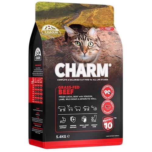Сухой корм Charm Grass-Fed Beef Бычки выкормленные на траве беззерновой для котов 5.4 кг (59693)