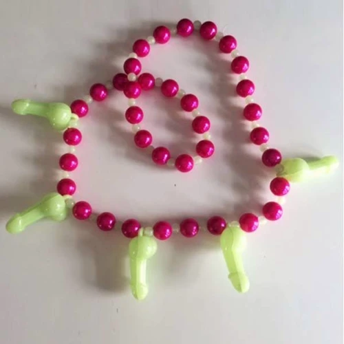 Еротичне намисто Glowing Pecker Necklace