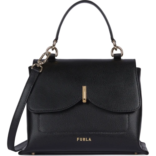 Женская сумка тоут Furla Ribbon M черная (1056675)