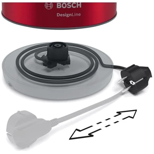Електрочайник Bosch TWK4P434: Покриття нагрівального елементу (матеріал) нержавіюча сталь