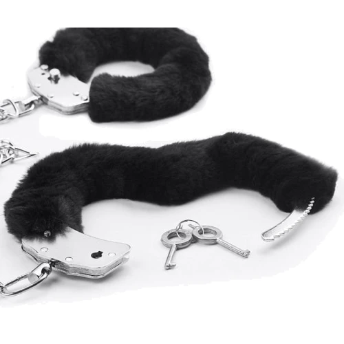 Оковы LOVETOY Fluffy Leg Cuffs, Black