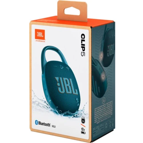 Акустика JBL Clip 5 Blue (JBLCLIP5BLU): Питание от USB, от аккумулятора