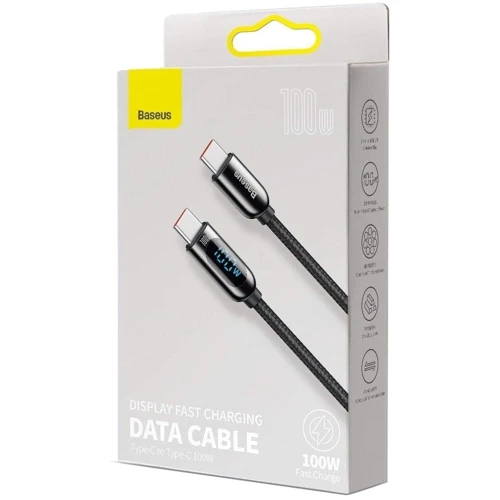 Кабель Baseus Cable USB-C to USB-C Display 100W 2m Black (CATSK-C01) фото 14
