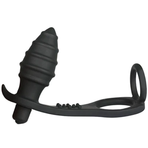 Эрекционное кольцо с вибро массажером простаты XESE PM-08