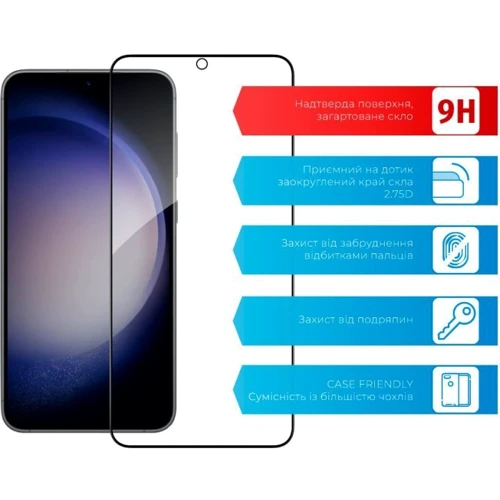 Аксесуар для смартфона ACCLAB Tempered Glass Full Glue Black для Samsung S901 Galaxy S22/S911 Galaxy S23: Тип защитное стекло